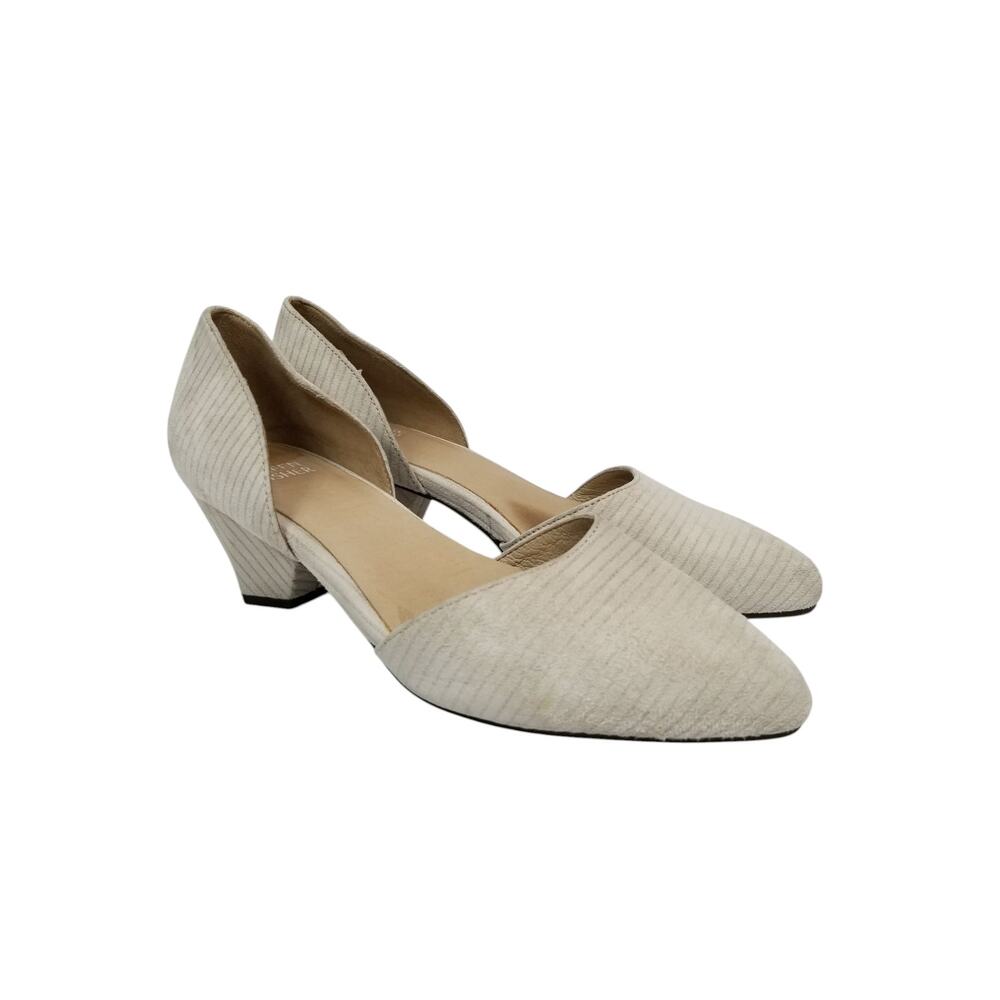 Eileen Fisher Women's Gray D'Orsay Suede Pumps Size 6
